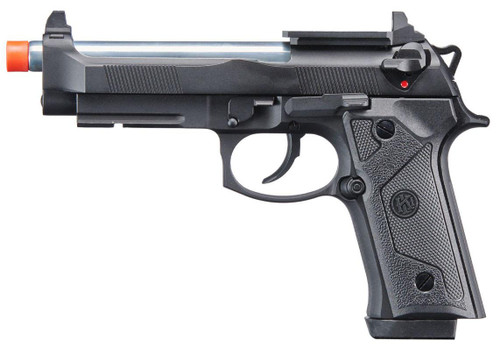 KLI KL-92 Elite IA Optic Ready 6mm Dual Power Gas / CO2 Blowback Airsoft Pistol, Black