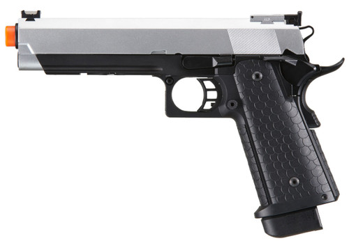 Double Bell Co2 Hi-Capa 5.1 Blowback Airsoft Pistol, Black w/ Silver Slide