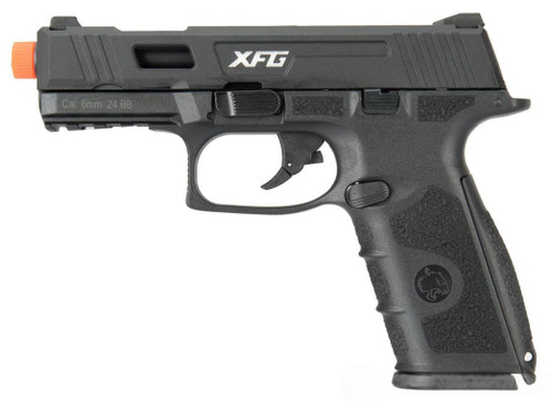 ICS XFG Gas Blowback Airsoft Pistol, Black