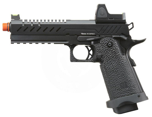 Vorsk Hi-Capa 5.1 GBB Airsoft Pistol w/ Red Dot Sight, Black