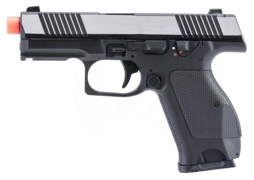Kizuna Works KW-15K Gas Blowback Airsoft Pistol, Chrome/Black