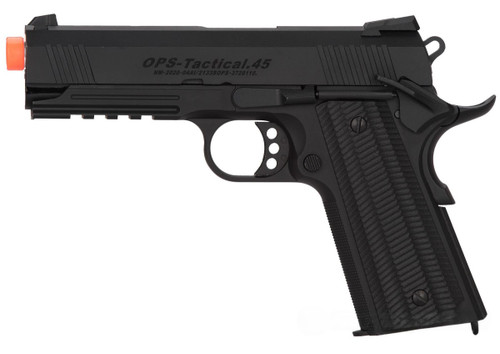 Golden Eagle MF 3332 OTS Tactical .45 Gas Blowback Airsoft Pistol, Black
