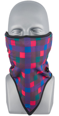 Zan Neck Gaiter Fleece Headgear Airsoft, Quad Plaid