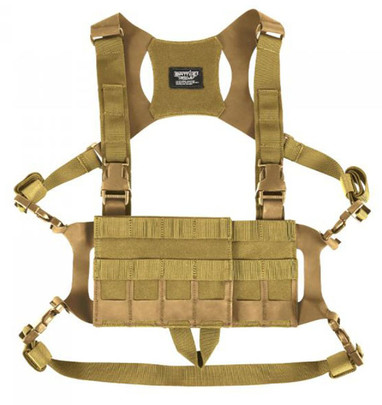 Laylax Compact Minimalist MOLLE Chest Rig, Tan