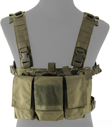 Lancer Tactical Adaptive Multi-Purpose Slim Chest Rig, OD Green