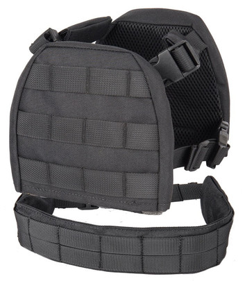 Lancer Tactical 1000D Nylon Children's Tactical Molle Vest w/ Battle Belt, Extra Small, Black