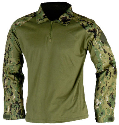 Lancer Tactical GEN2 Tactical Apparel Combat Shirt, XL, Jungle Digital