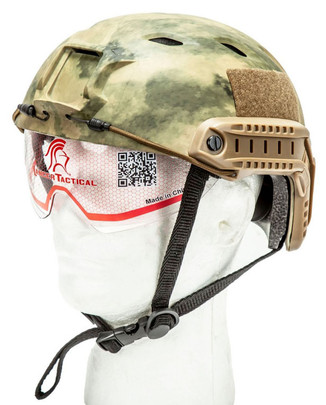 Lancer Tactical Airsoft BJ Type Basic Visor Helmet, Medium, Army Tactical