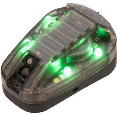 G-Force Identification Friend or Foe IFF Helmet Marker Light, Black/Green