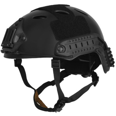 Lancer Tactical Airsoft PJ Type Helmet, M/L, Black