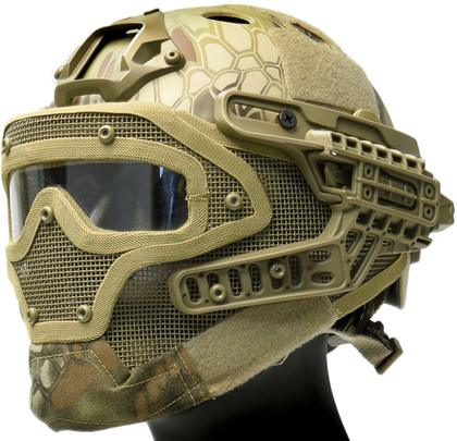 Sentinel Gears G4 System Nylon BUMP Helmet Mask w/ Goggles, MAD