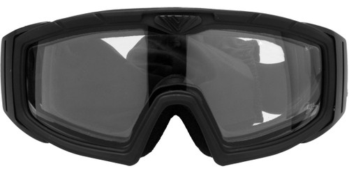 Lancer Tactical Rage Protective Airsoft Goggles, Smoke/Yellow/Clear Lens, Black