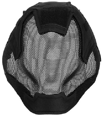 Airsoft Megastore Armory Tactical V6 Strike Mesh Full-Face Mask, Black