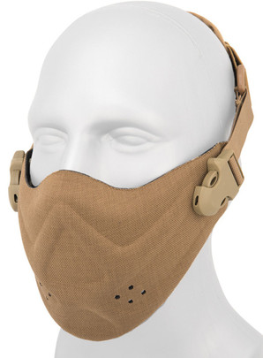 Airsoft Megastore Armory Neoprene Hard Foam Half Mask, Dark Earth