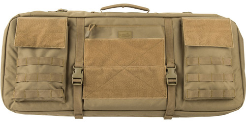 Lancer Tactical 1000D Nylon 3-Way Carry 29" Double Rifle Gun Bag, Tan