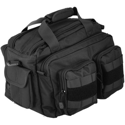Lancer Tactical 1000D Nylon Small Range MOLLE Bag, Black