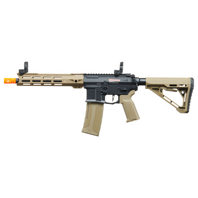 Lancer Tactical Gen 4 Predator 10" SBR AEG Airsoft Rifle w/ Nebula II ETU, Tan/Black