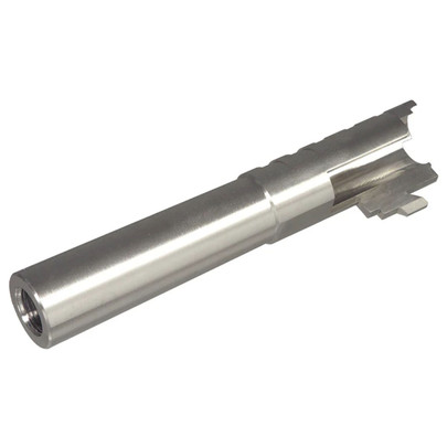Atlas Custom Works Infinity SVP Stainless Steel 4.3" Outer Barrel for Hi-Capa GBB Pistols, Silver