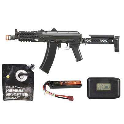 LCT ZKS-74UN Z Series Folding Stock & Sport Handguard AEG Airsoft Rifle w/ GATE Aster ETU, Black