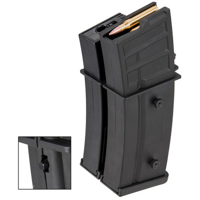 Sentinel Gears 1000Rd Metal and Polymer Electric Winding High Capacity Magazine for R36 Series AEGs, Black