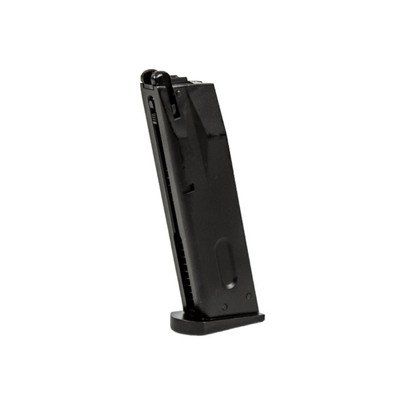 Double Bell 23 Round Green Gas Magazine for Double Bell M92 Gas Blowback Pistol, Black