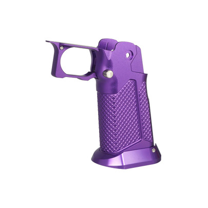 Atlas Custom Works CNC Aluminum Type 10 Grip for Tokyo Marui Hi-Capa GBB Airsoft Pistols, Purple
