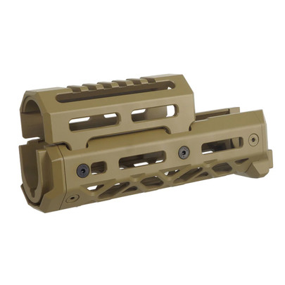 Atlas Custom Works Short M-LOK Handguard for GHK AK GBB Airsoft Rifle, Tan