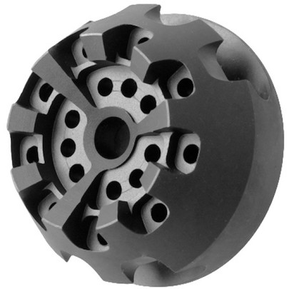 Atlas Custom Works Aluminum Cookie Cutter CCW Compensator Type B, Black