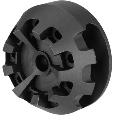 Atlas Custom Works Aluminum Cookie Cutter Type A 14mm CCW Compensator, Black