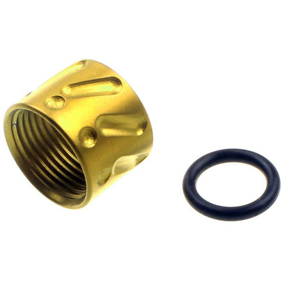 Atlas Custom Works ANGLES/DIPS Full Metal 16mm -14mm Thread Protector, Gold