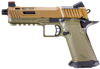 Kizuna Works BSK43 GBB Airsoft Pistol, FDE/OD