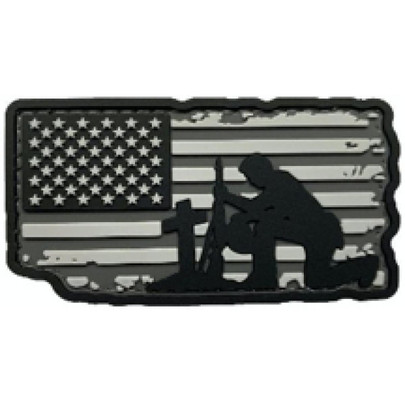 "Fall But Not Forgotten" PVC Patch, Grey