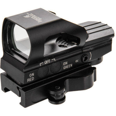 Lancer Tactical Multi Reticle Green/Red Dot Reflex Sight, Black