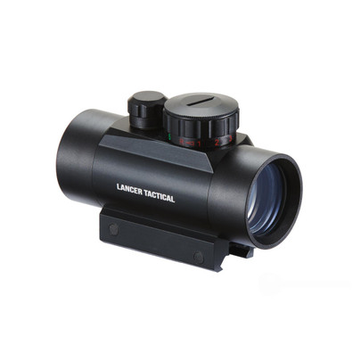 Lancer Tactical B-Style Red/Green Dot Reflex Sight, Black