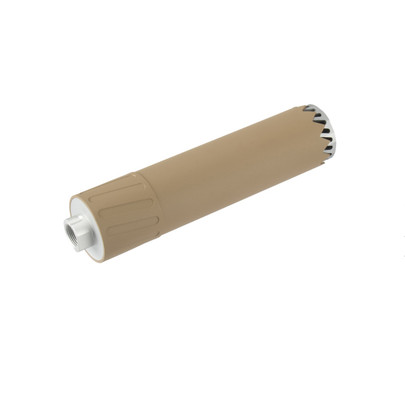 Lancer Tactical Striker CNC Machined Aluminum Mock Suppressor for AEGs, Tan