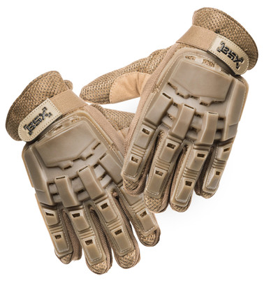 HK Army BSX Full Finger Gloves, Tan