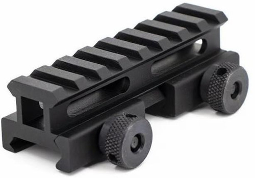 HK Army 3/4" Picatinny 8-Slot Riser Mount, Black