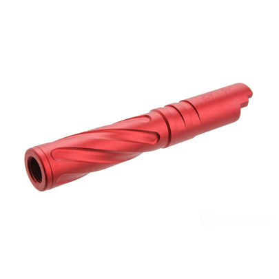 Atlas Custom Works Tornado Aluminum Outer Barrel for TM Hi-Capa 4.3 GBB Pistols, Red