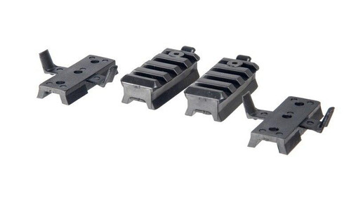 Lancer Tactical Helmet Rail Mount Kit for Railed SpecOps Military Style and MICH Helmets, Black