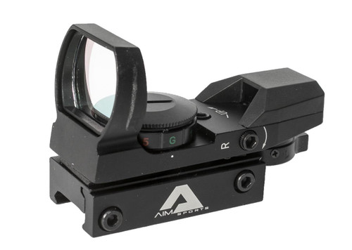 Aim Sports Red Green Dot Reflex Sight W Four Reticles Airsoft