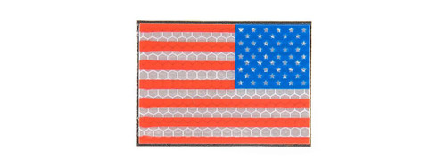 G-Force American Flag Reflective Morale Patch, Right Side G-Force American Flag Reflective Morale Patch, Right Side