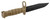 M10 Dummy Bayonet Rubberized Plastic Training Knife w/ Sheath, Tan