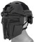 Mesh Mask Face Shield for Airsoft Helmet Systems, Black