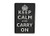 G-Force Keep Calm and Carry On PVC Morale Patch, Black