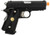 WE Tech 1911 3.8 Baby Hi-Capa Version A Gas Blowback Airsoft Pistol, Black