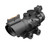 AIM Sports 4X32 Tri Illuminated Scope with Fiber Optic Sight Mil-Dot Reticle, Black