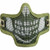 Valken Kilo Airsoft Mesh Mask - Skull, Olive
