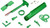 Lancer Tactical ProLine Series External Part Set, Green