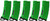 Lancer Tactical 130 Round High Speed Mid-Cap M4 Airsoft Magazine, Green, 5 Pack