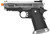 WE Tech 3.8 Velociraptor Full Metal Hi-Capa Gas Blowback Airsoft Pistol, Black/Silver
